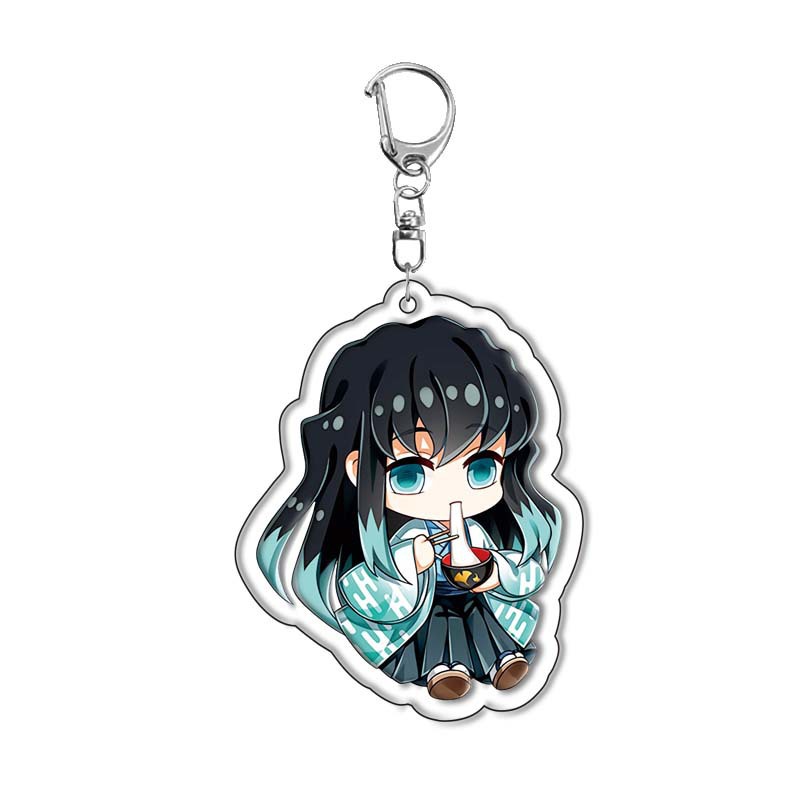 Anime Merchandise Keychains - Novos Porta-Chaves de Acrílico Demon Slayers
