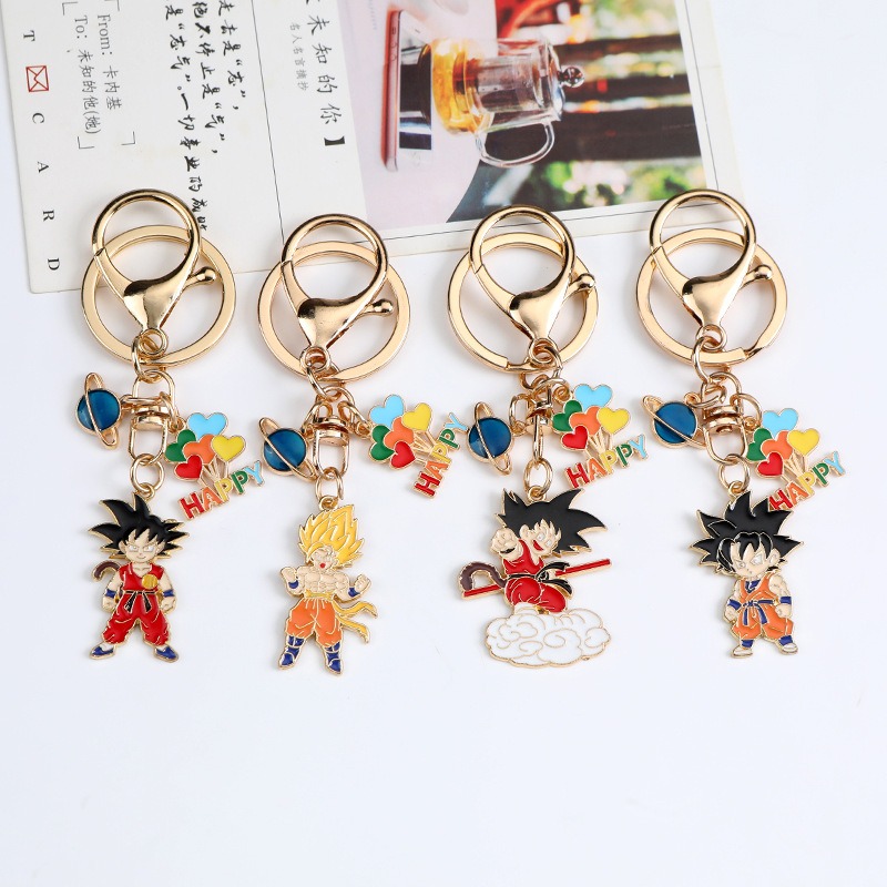 Anime Merchandise Keychains - Novo Chaveiro de Metal Criativo da