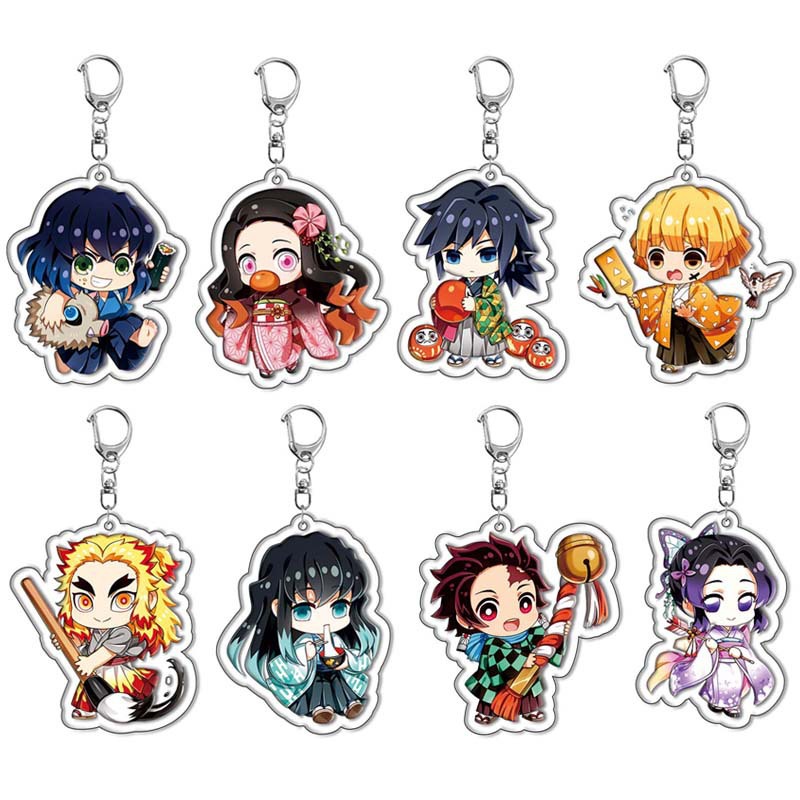 Novos Porta-Chaves de Acrílico - Anime Merchandise Keychains avaliação e preço