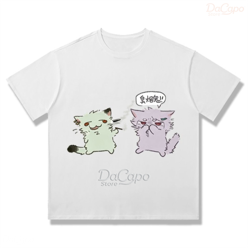 Camiseta Casual de Algodão Cha - Anime Merchandise T-Shirts avaliação e preço