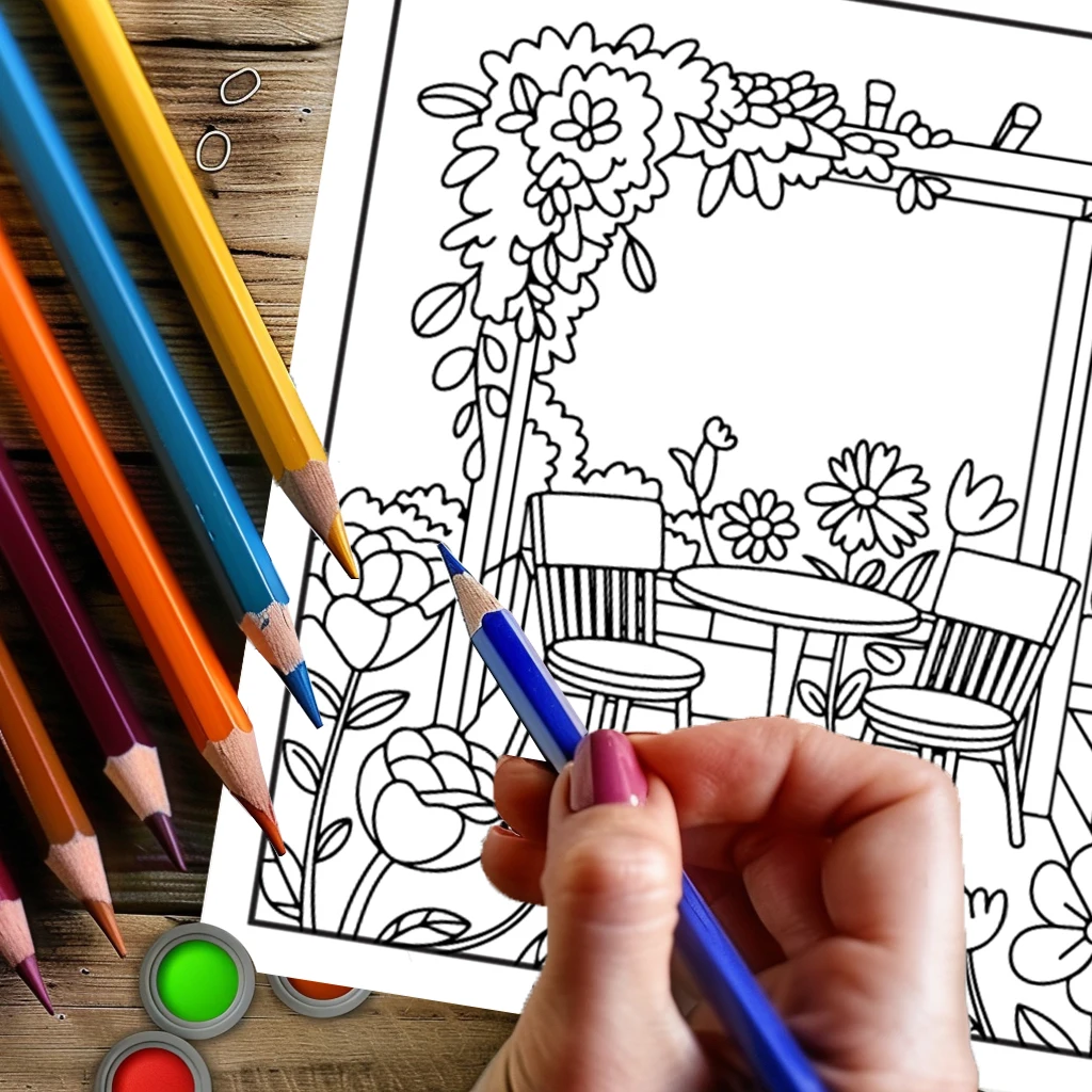 Livro de Colorir Jardim para A - Art Book Illustration avaliação e preço