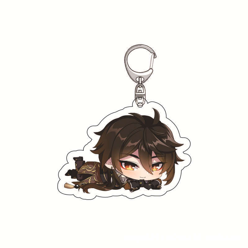 Genshin impacto acrílico chave - Anime Merchandise Keychains avaliação e preço