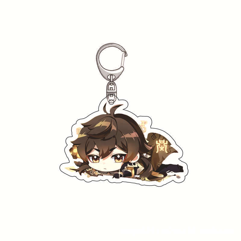 Genshin impacto acrílico chave - Anime Merchandise Keychains avaliação e preço
