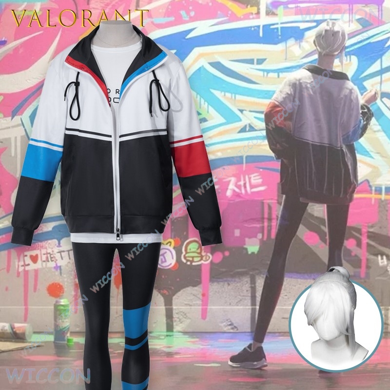 Valorant jett cosplay jaqueta  - Windbreaker Anime Merchandise avaliação e preço